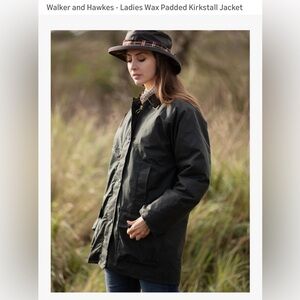 Walker and Hawkes waxed barn women's jacket L
